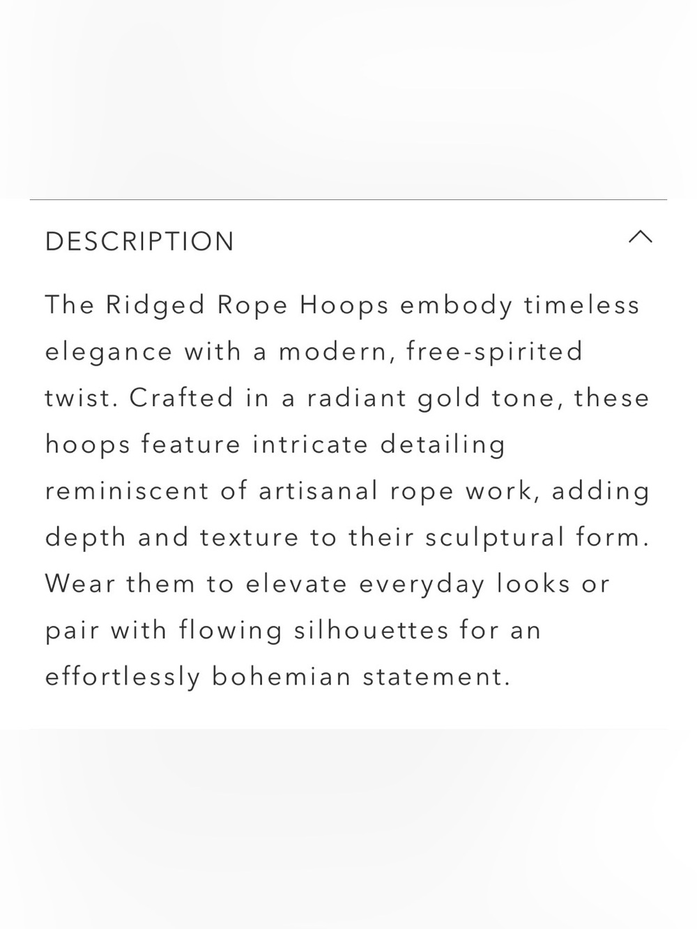 Johnny Was Ridged Rope Hoop Earrings - Picture 5 of 6